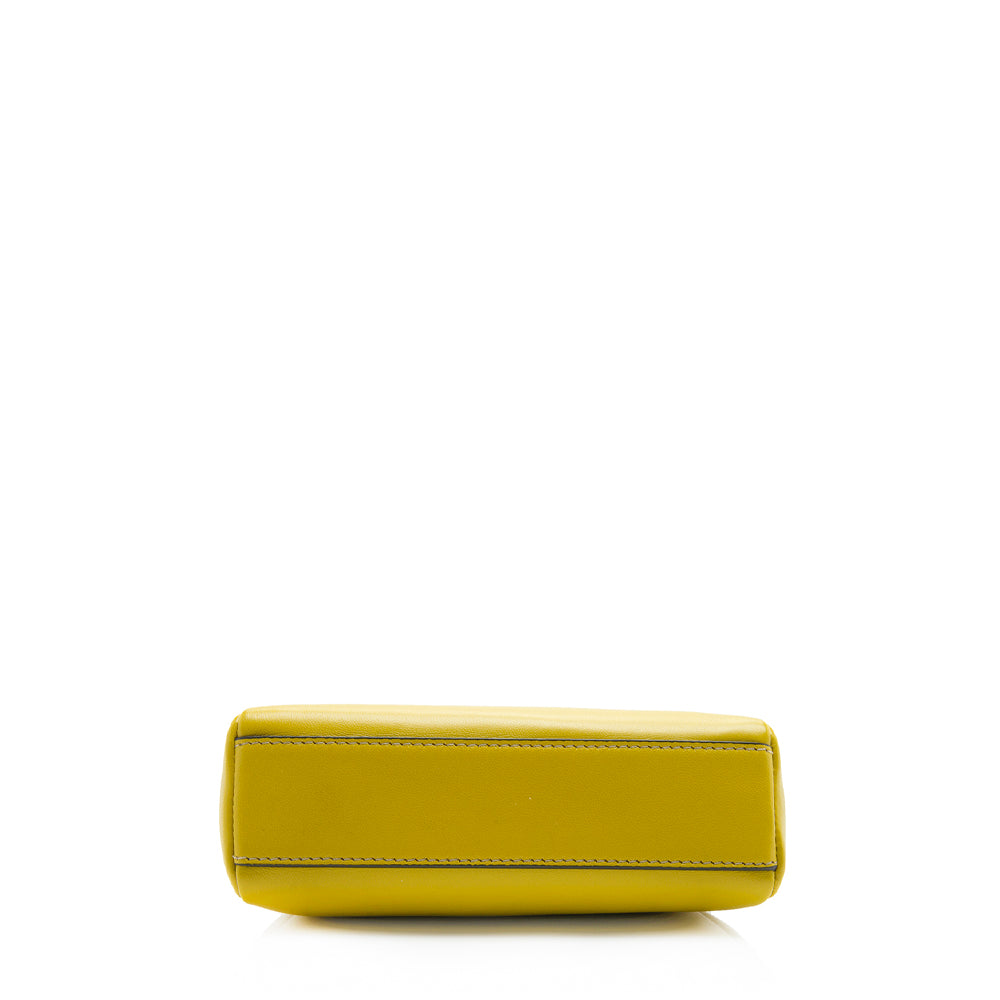 Luxury FendiNappa Leather Peekaboo Micro Shoulder Bag (SHF-18345)