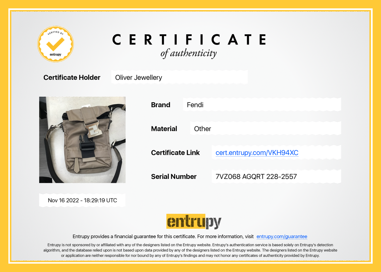 Fendi Nylon Fendiness Mini Backpack
