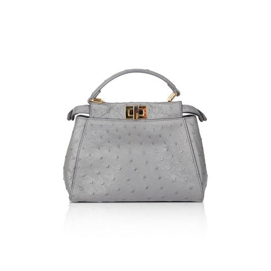 Fendi Ostrich Mini Peekaboo Isseu Bag