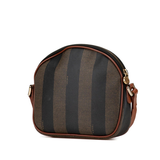 Luxury FendiPequin Coated Canvas Crossbody (SHG-UZy5af)