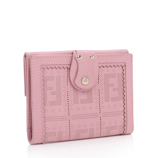 Luxury FendiPerforated Leather Compact Wallet (SHF-ahsZFs)