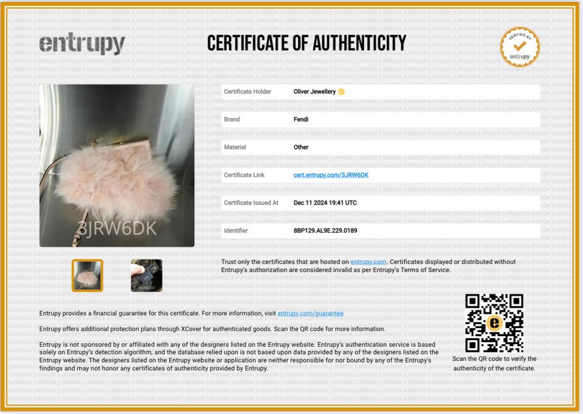 Fendi Pink Nappa Leather Fox Fur Small Fendi First Bag