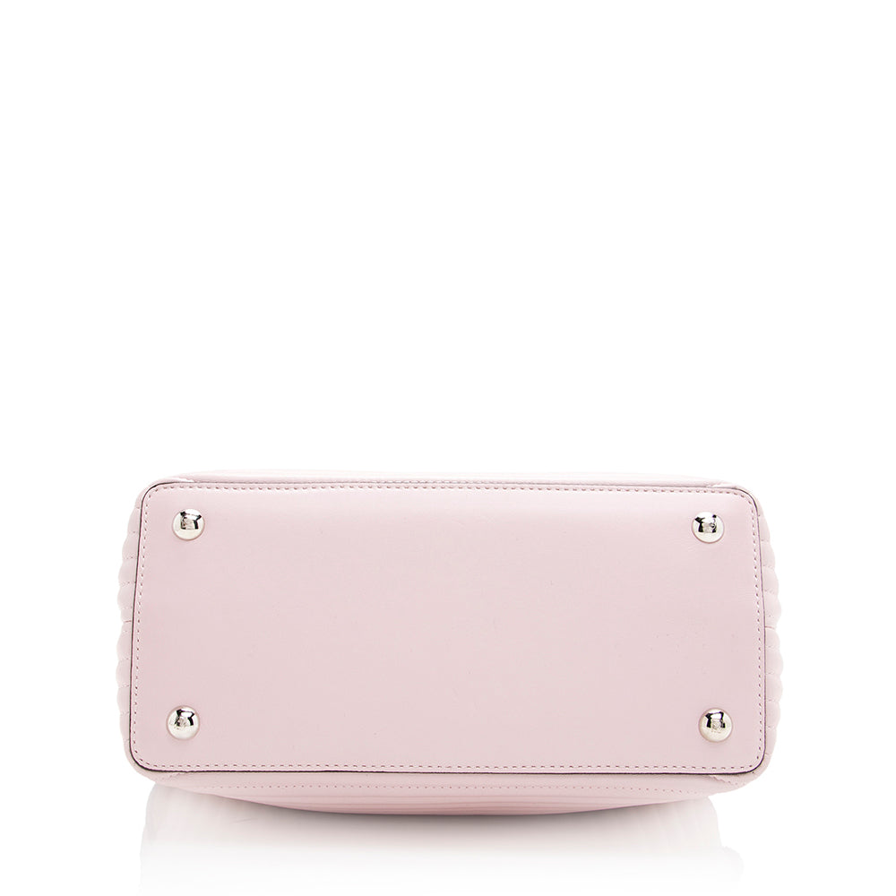 Luxury FendiQuilted Leather Dotcom Small Shoulder Bag (SHF-19281)
