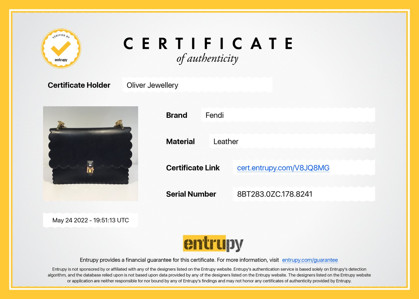 Fendi Scalloped Studded Kan I Shoulder Bag