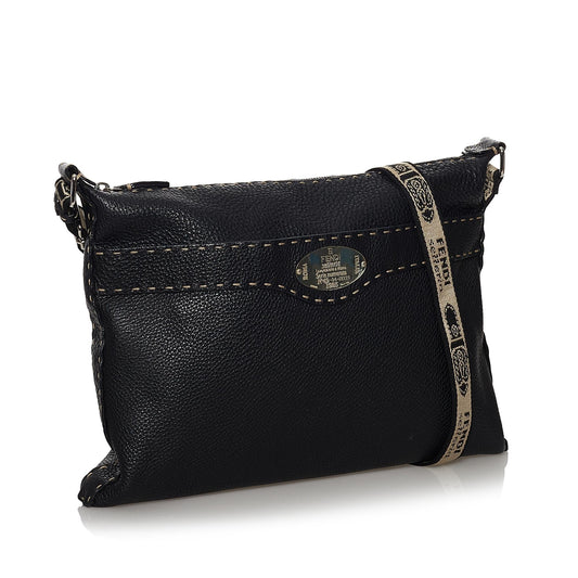 Luxury FendiSelleria Leather Crossbody Bag (SHG-30592)