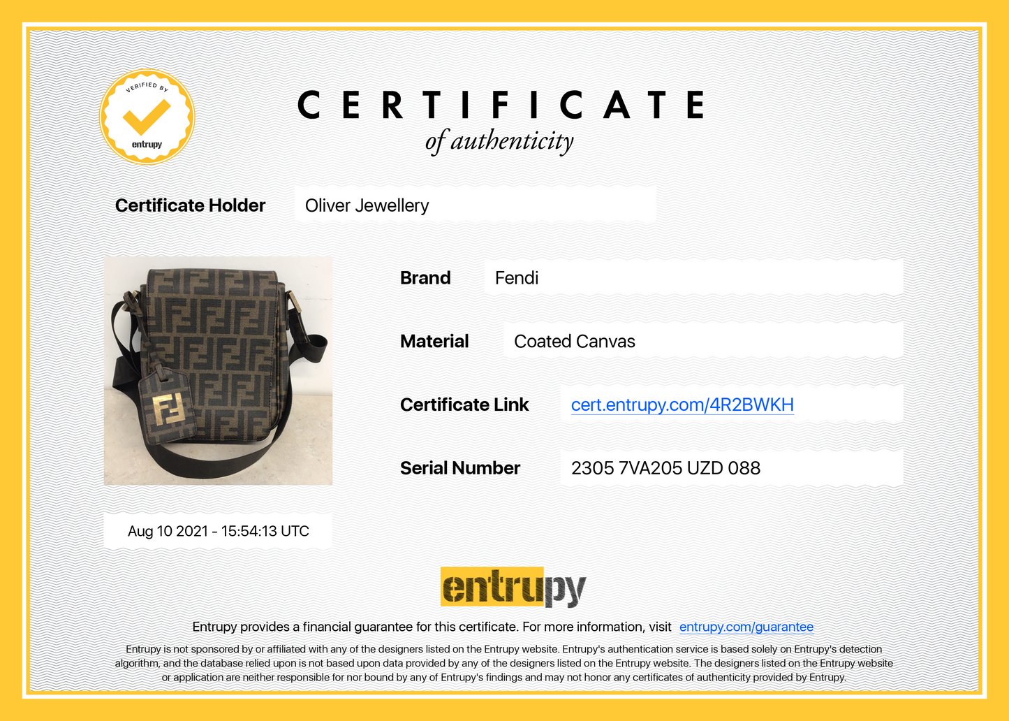 Fendi Small FF Zucca Messenger Bag