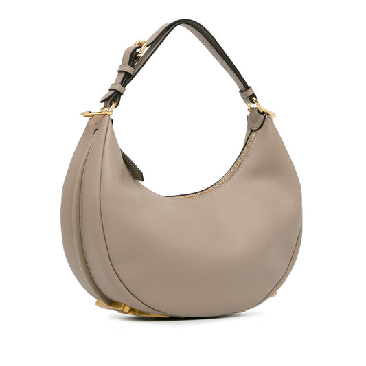 Luxury FendiSmall Leather Fendigraphy Hobo (SHG-AnEKhL)
