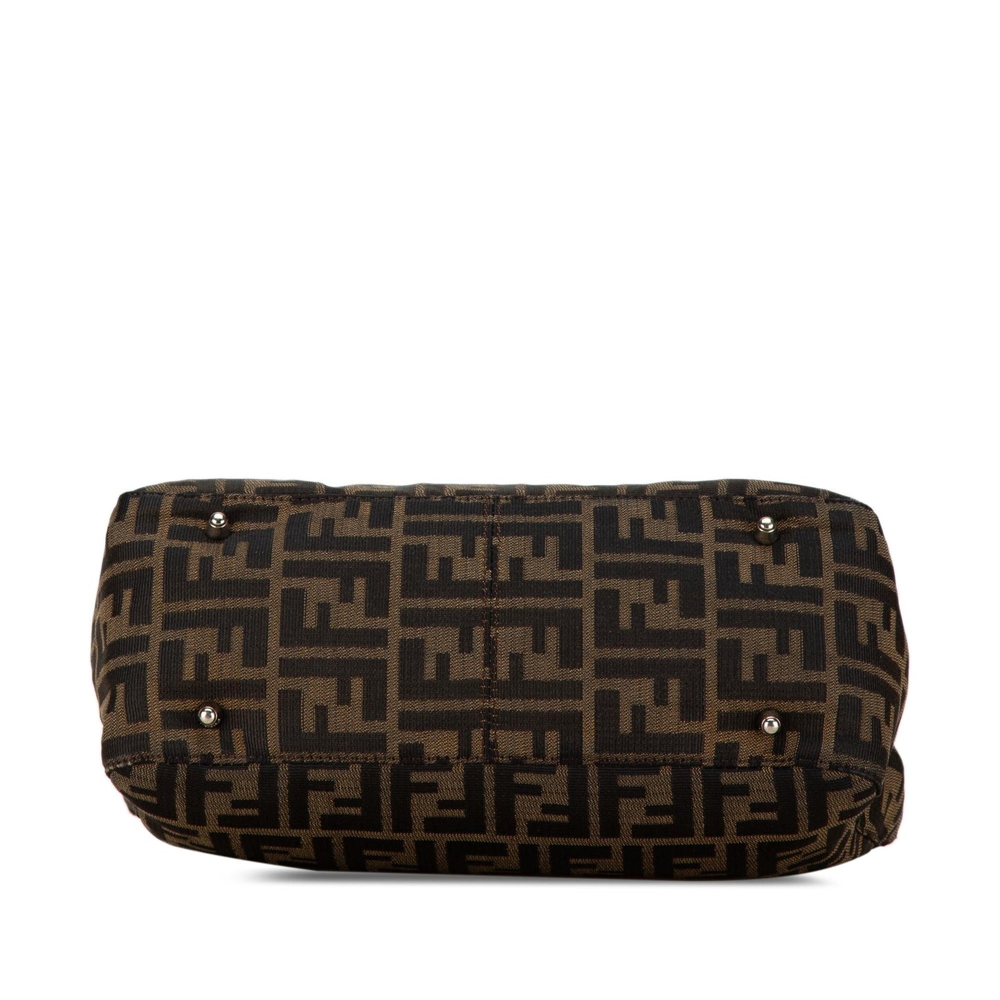 Luxury FendiSmall Zucca Canvas Twins Tote (SHG-BIvHMx)