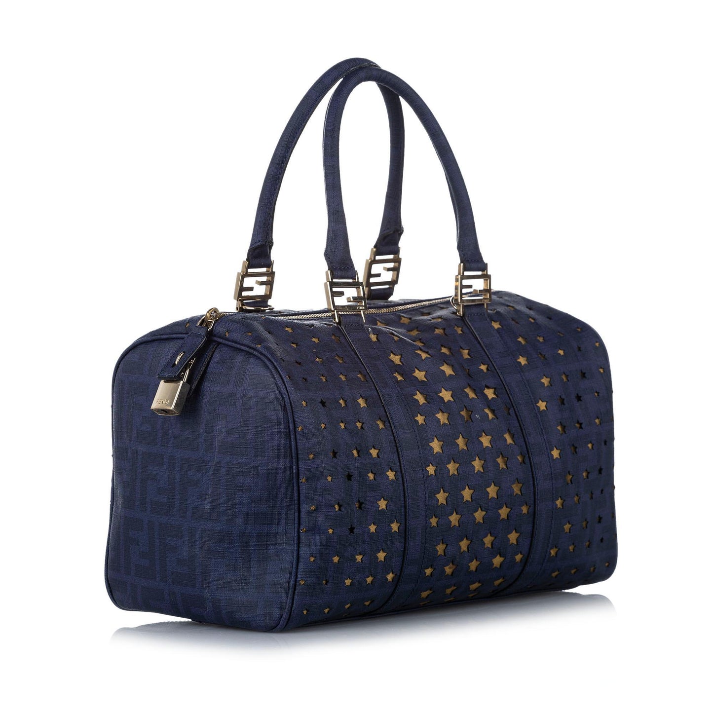 Luxury Fendi Star Leather Boston Bag (SHG-18577)