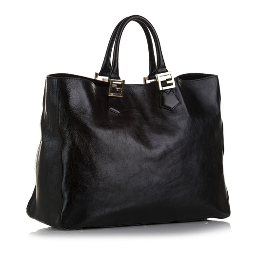 Luxury FendiTwins Leather Tote Bag (SHG-5TD57t)