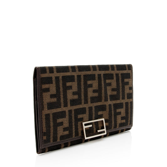 Luxury FendiVintage Zucca Long Wallet (SHF-4wpuJV)