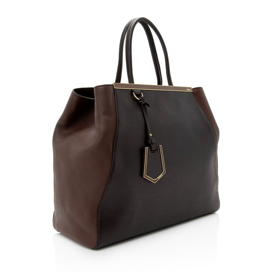 Luxury FendiVitello Calfskin 2Jours Elite Large Tote (SHF-22596)