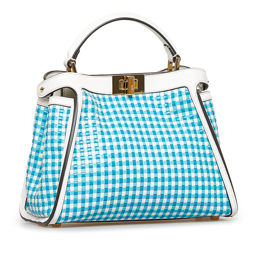 Luxury FendiWoven Peekaboo Satchel (SHG-I4IFas)