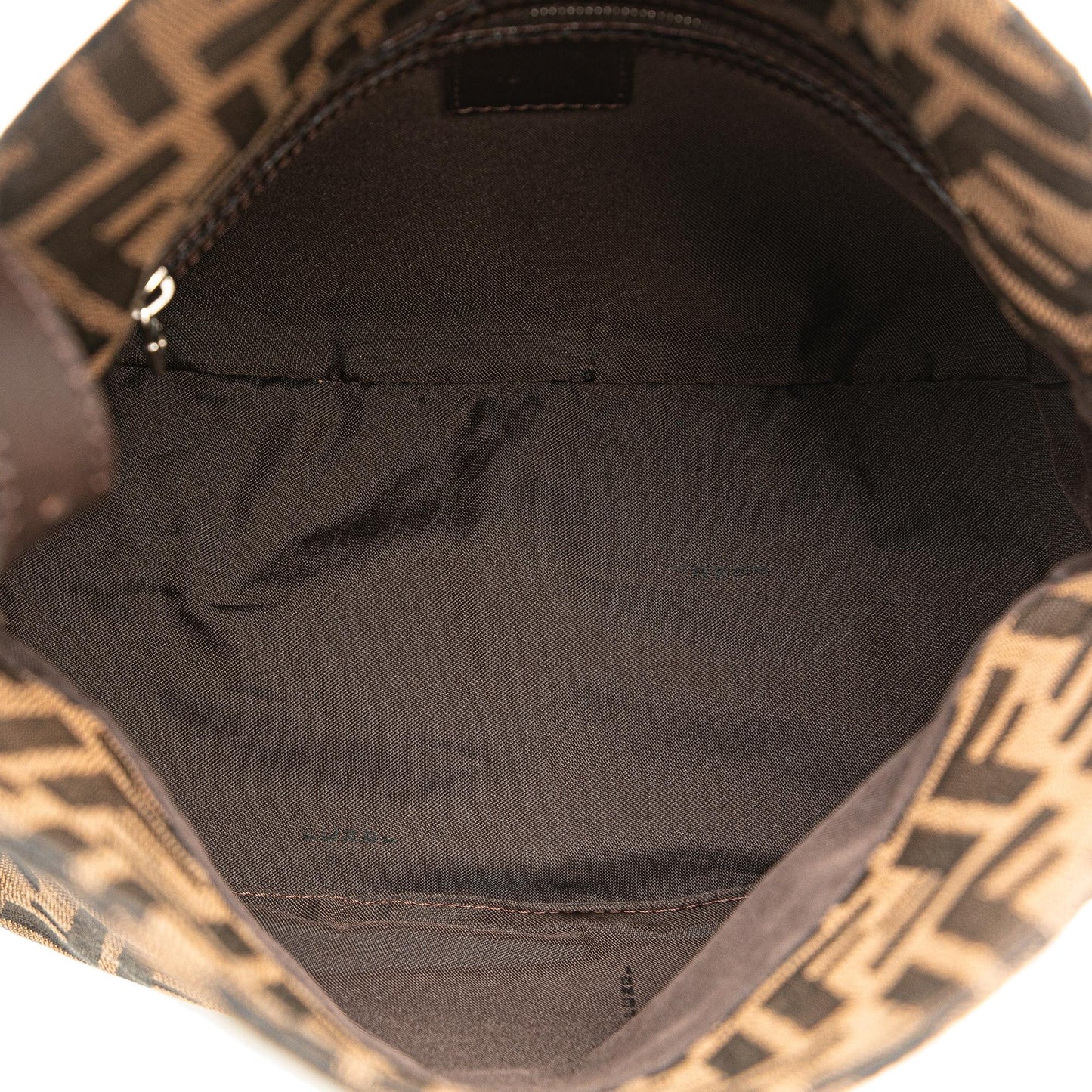 Luxury FendiZucca Canvas Double Flap Shoulder Bag (SHG-ulez5F)