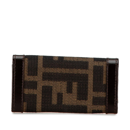 Luxury FendiZucca Canvas Key Holder (SHG-AvOj6a)