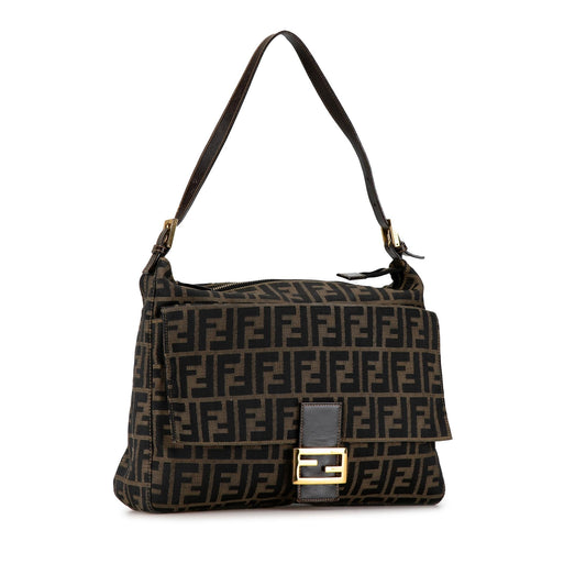 Luxury FendiZucca Canvas Shoulder Bag (SHG-si6emC)