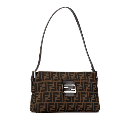 Luxury FendiZucca Canvas Shoulder Bag (SHG-8LPUrv)