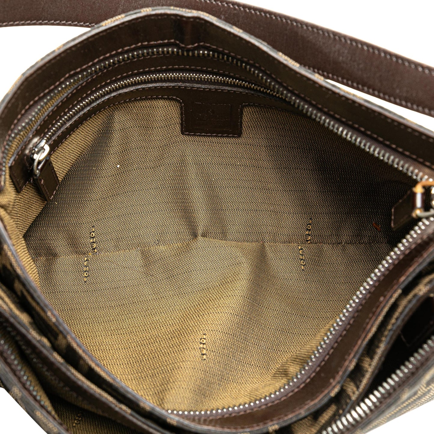 Luxury FendiZucca Canvas Shoulder Bag (SHG-4Xj6RC)