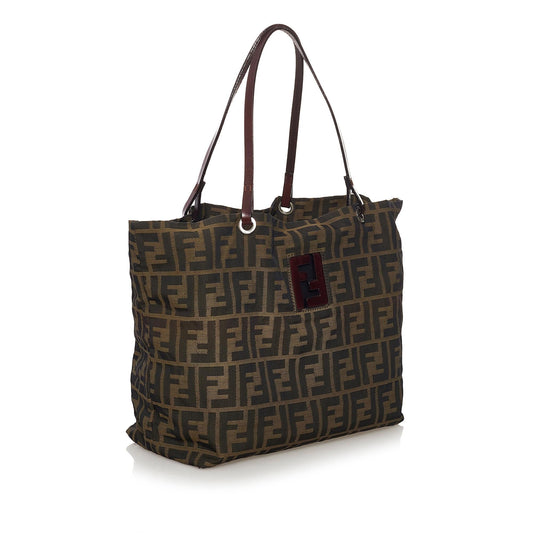 Luxury FendiZucca Canvas Tote Bag (SHG-32825)