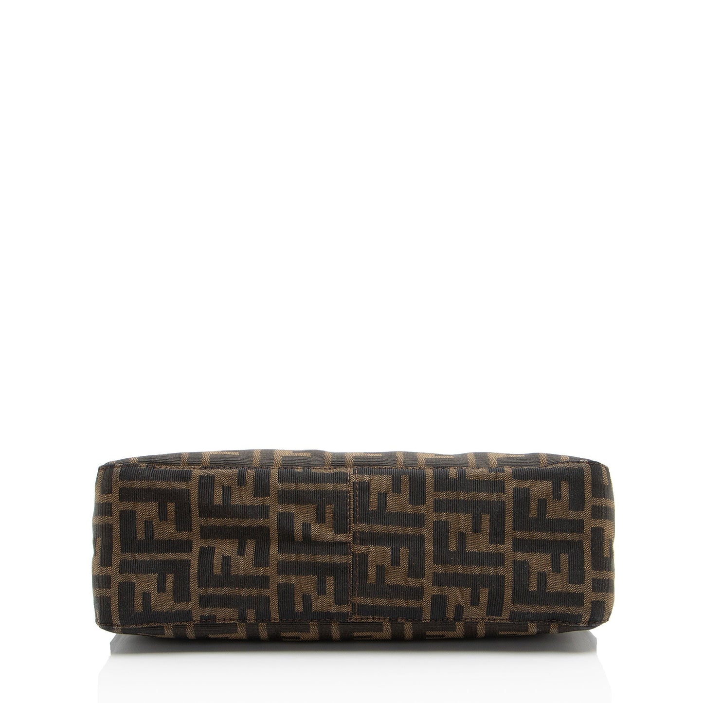 Luxury FendiZucca Zip Top Shoulder Bag (SHF-RhBEmx)