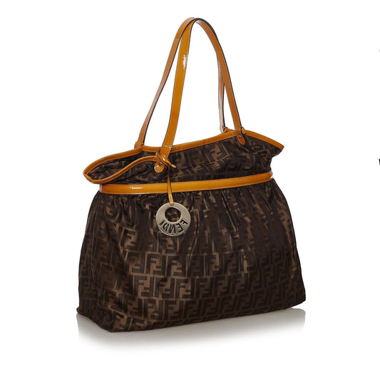 Luxury FendiZucca Chef Canvas Tote Bag (SHG-34084)