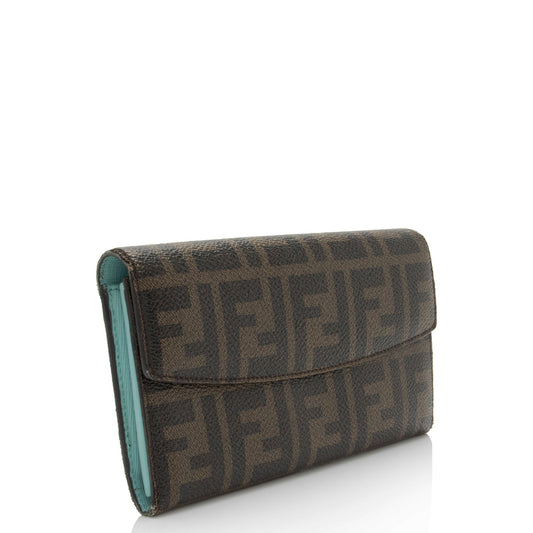 Luxury FendiZucca Continental Wallet (SHF-lzhYVm)