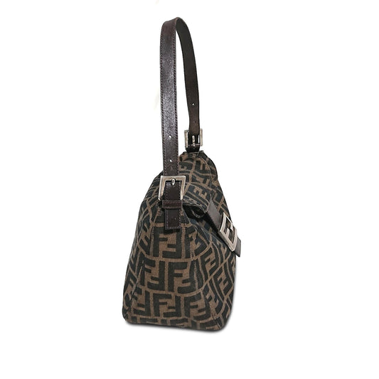 Luxury FendiZucca Double Flap Shoulder Bag (SHG-t9jLYo)