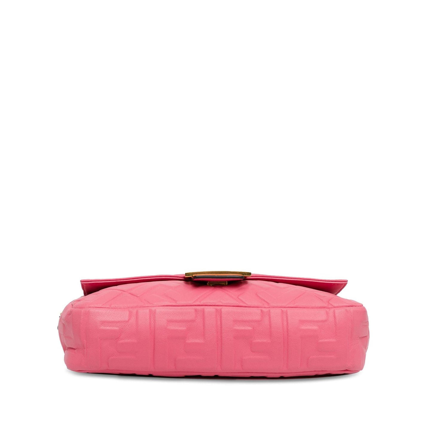 Luxury FendiZucca Embossed Baguette Satchel (SHG-dNovMe)