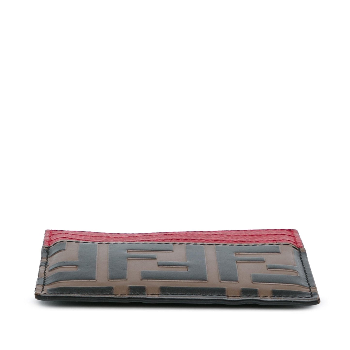Luxury FendiZucca Embossed Card Holder (SHG-NGm9kH)