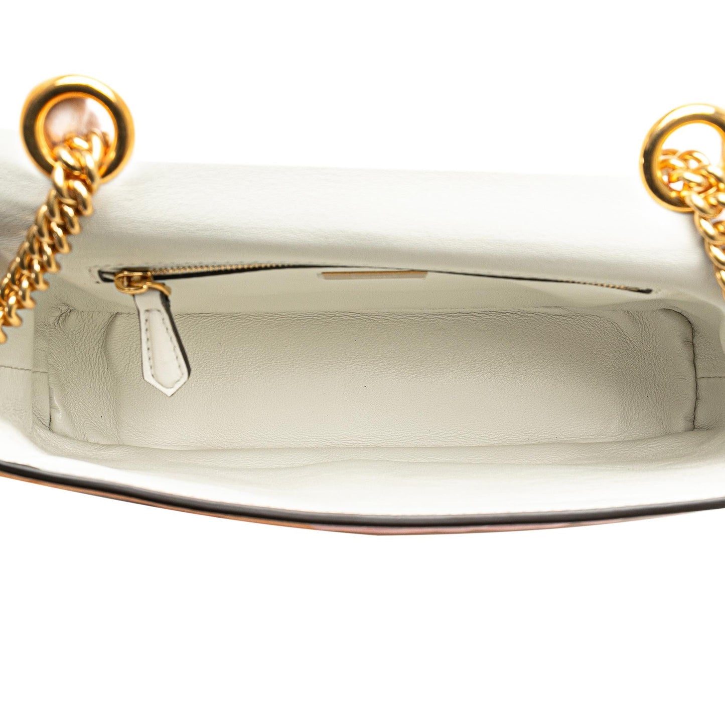 Luxury FendiZucca Embossed Chain Midi Baguette (SHG-8z8n9N)