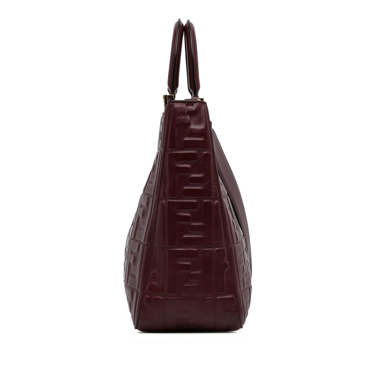 Luxury FendiZucca Embossed Leather Satchel (SHG-Th9GBp)