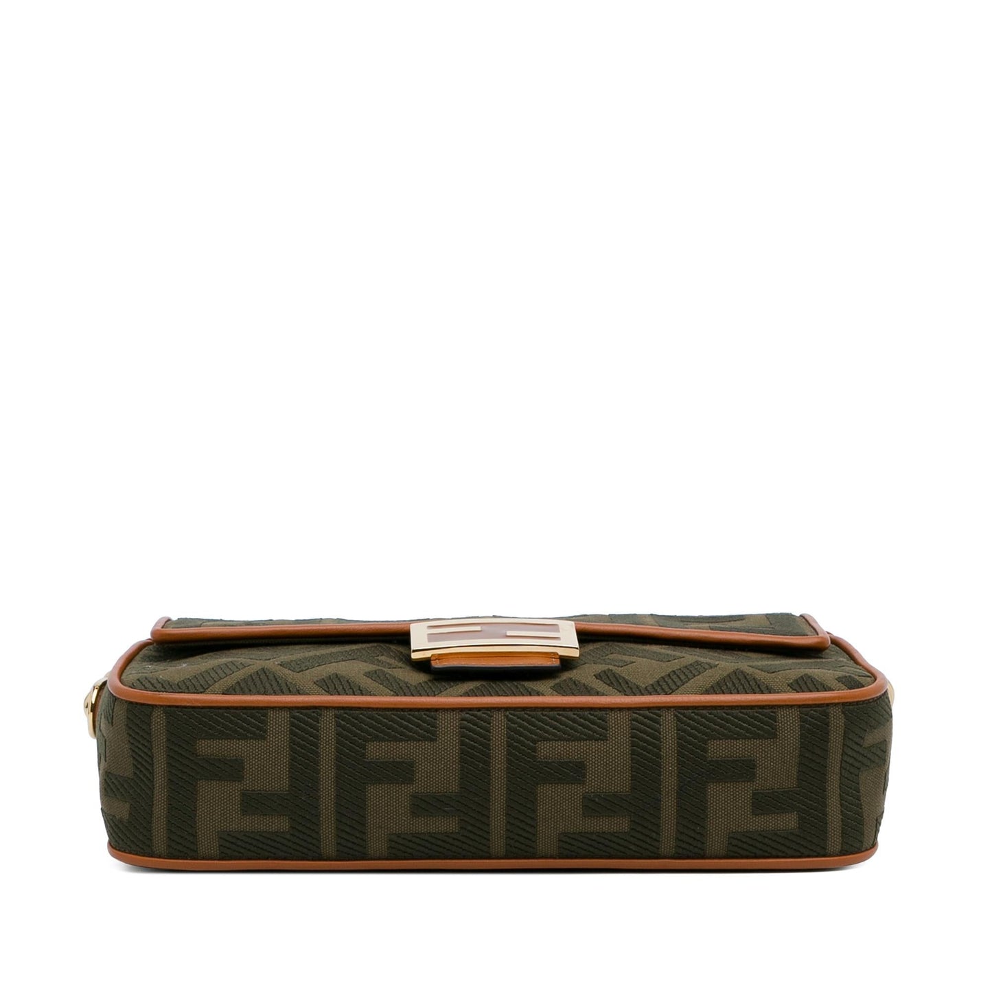 Luxury FendiZucca Embroidered Baguette Satchel (SHG-DLYg5k)