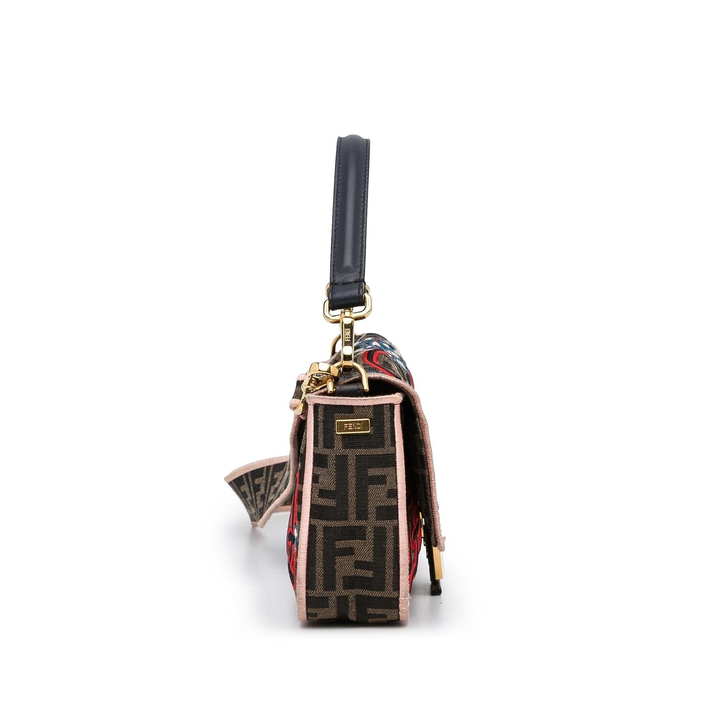 Luxury FendiZucca Embroidered Karligraphy Baguette (SHG-tbdDOJ)