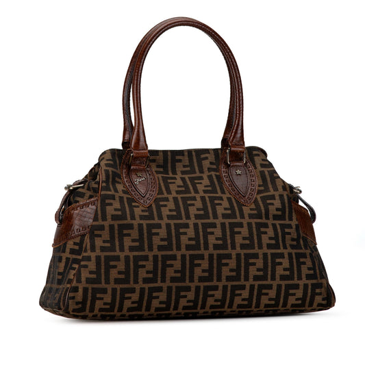 Luxury FendiZucca Etniko Canvas Handbag (SHG-4VO7PX)