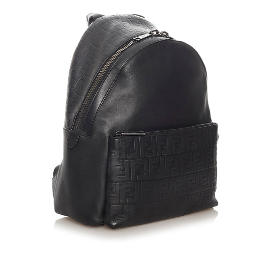 Luxury FendiZucca Leather Backpack (SHG-27781)