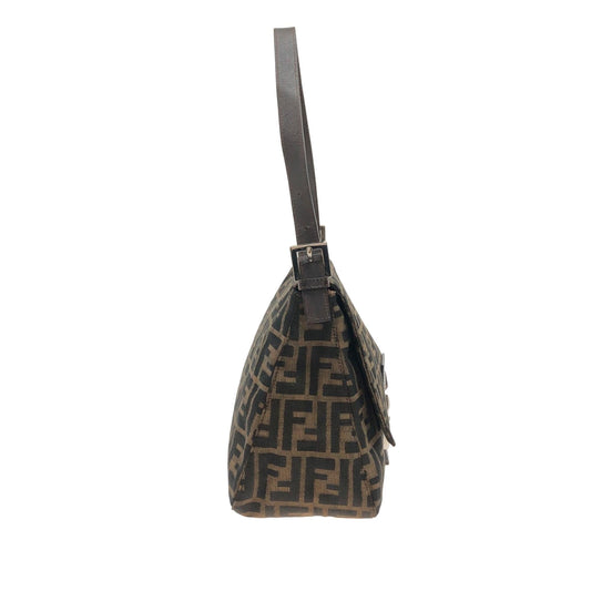Luxury FendiZucca Mamma Forever Canvas Shoulder Bag (SHG-d4HwHV)