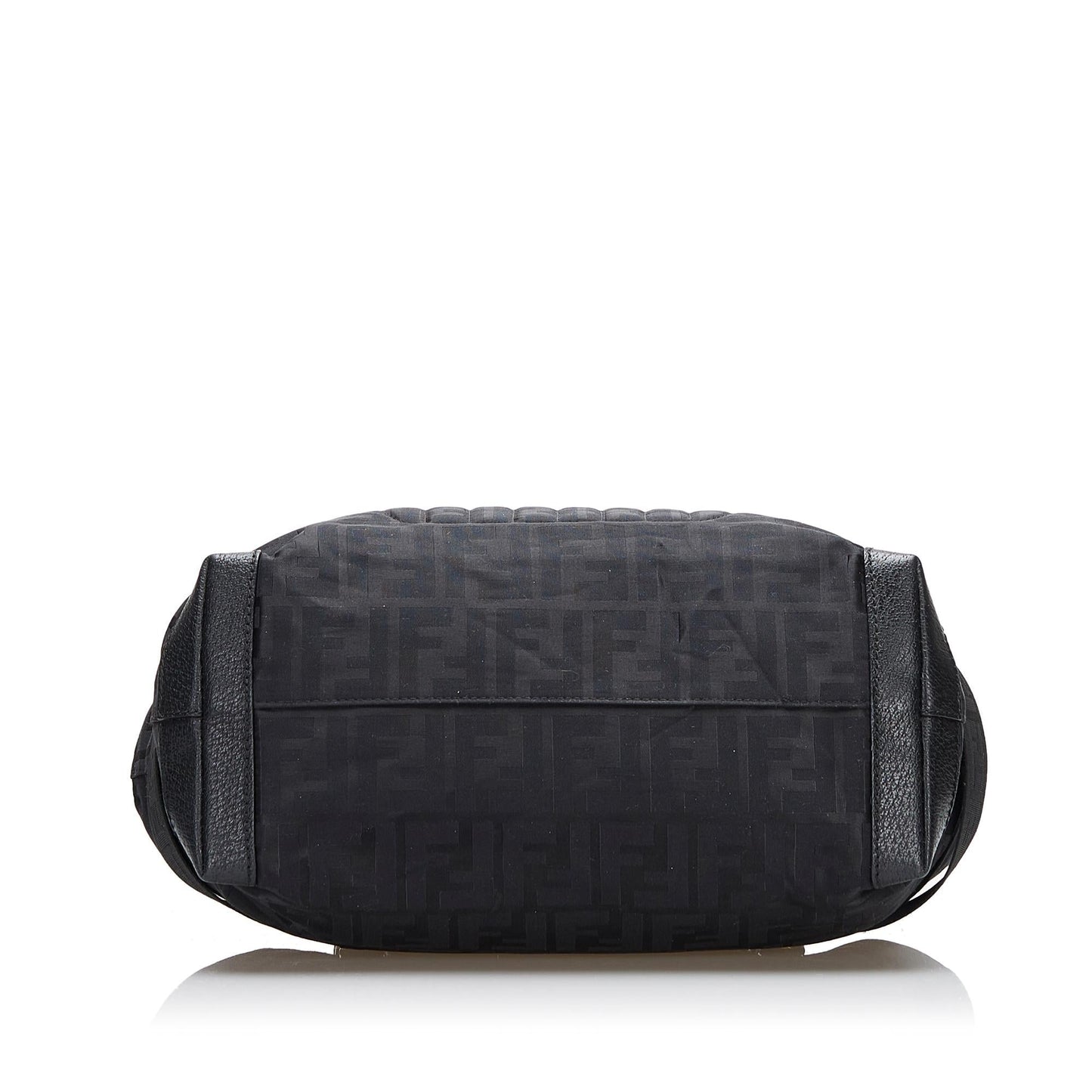 Luxury FendiZucca Nylon Zip Code Handbag (SHG-y6NeOn)