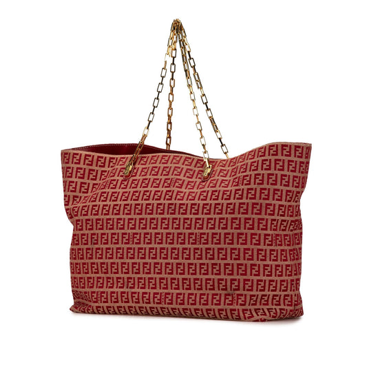 Luxury FendiZucchino Canvas Chain Tote (SHG-I1242i)