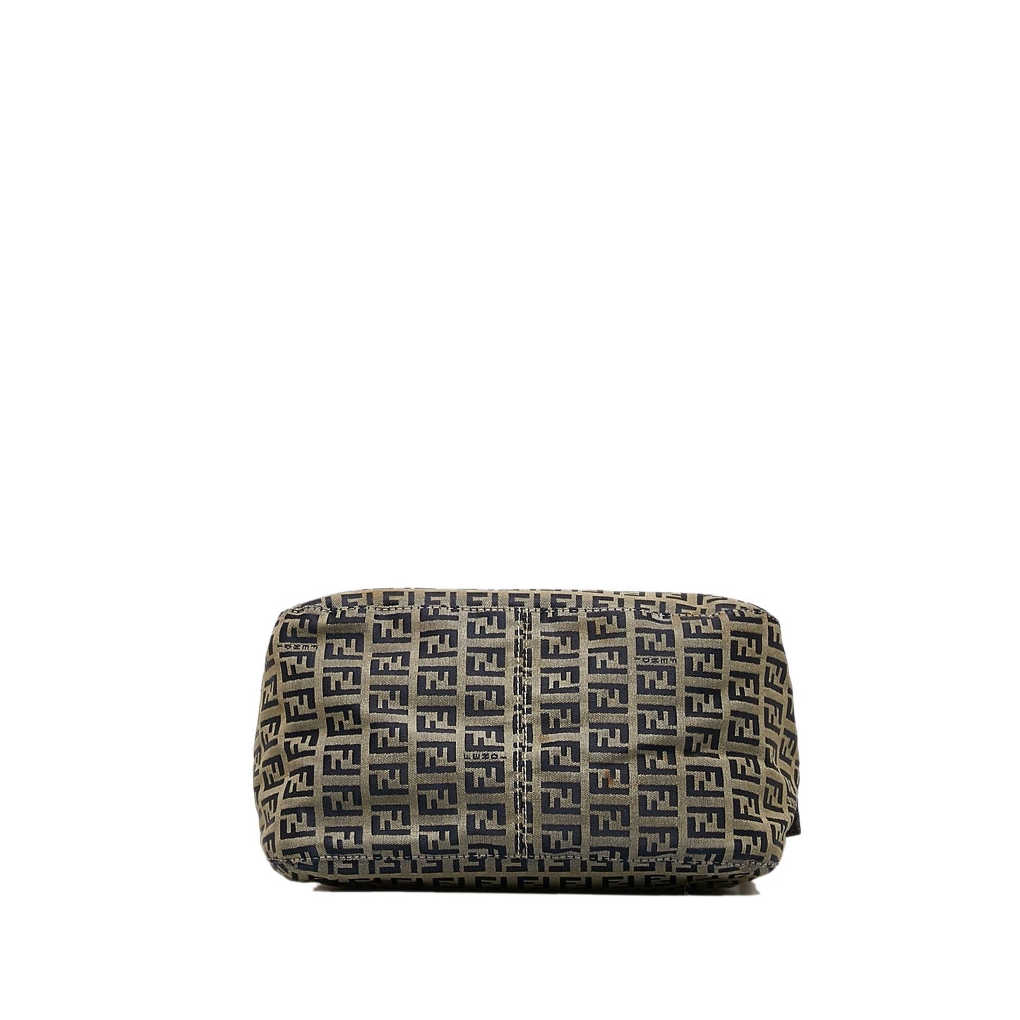 Luxury FendiZucchino Canvas Double Flap Shoulder Bag (SHG-WJNWvP)