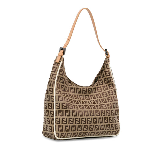 Luxury FendiZucchino Canvas Shoulder Bag (SHG-P19PFt)
