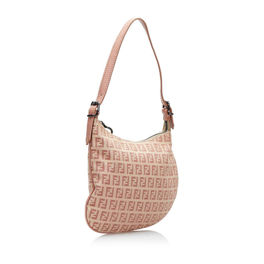 Luxury FendiZucchino Oyster Shoulder Bag (SHG-27P3i7)