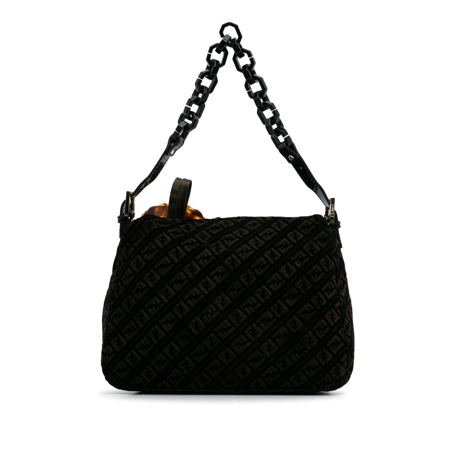 Luxury FendiZucchino Velvet Mamma Chain Shoulder Bag (SHG-c9W5EP)