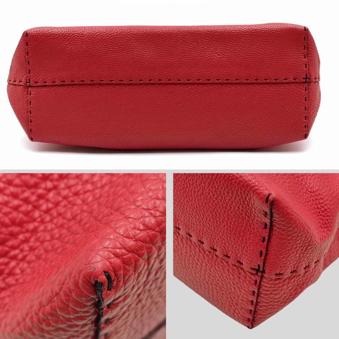 Luxury FendiLuxury FendiSelleria shopper bag in red leather - Limited Edition - '10s