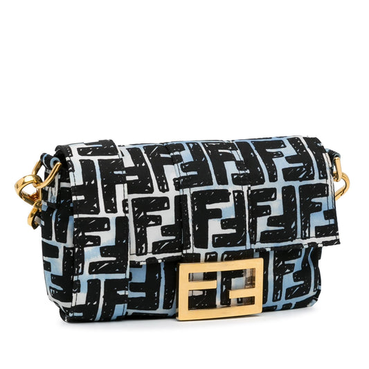 Luxury Fendix Joshua Vides Mini Zucca Nylon Convertible Baguette Belt Bag (SHG-oO8sSN)