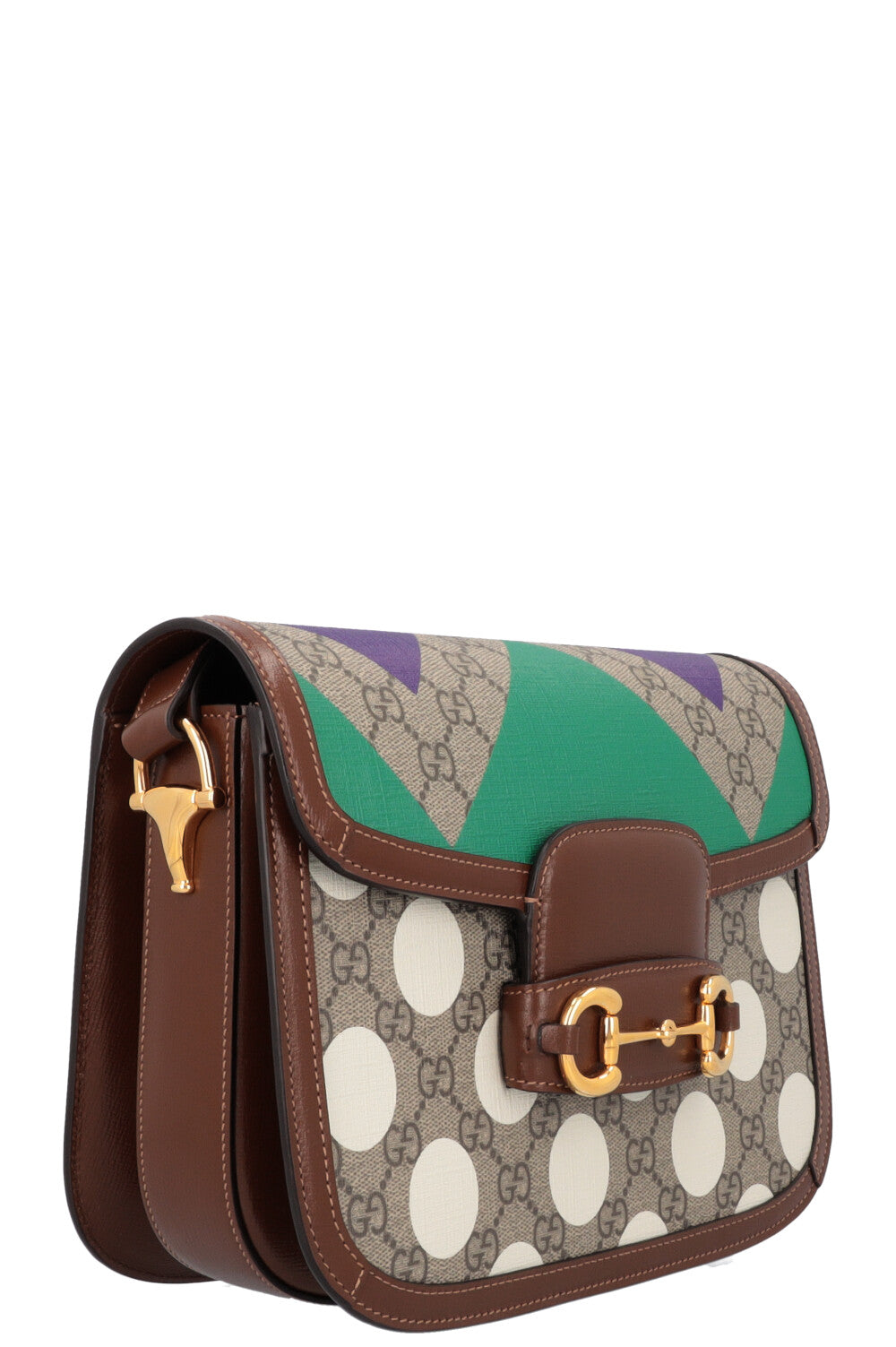 Luxury Gucci Trending 2025 Horsebit 1955 Supreme Canvas Shoulder Bag