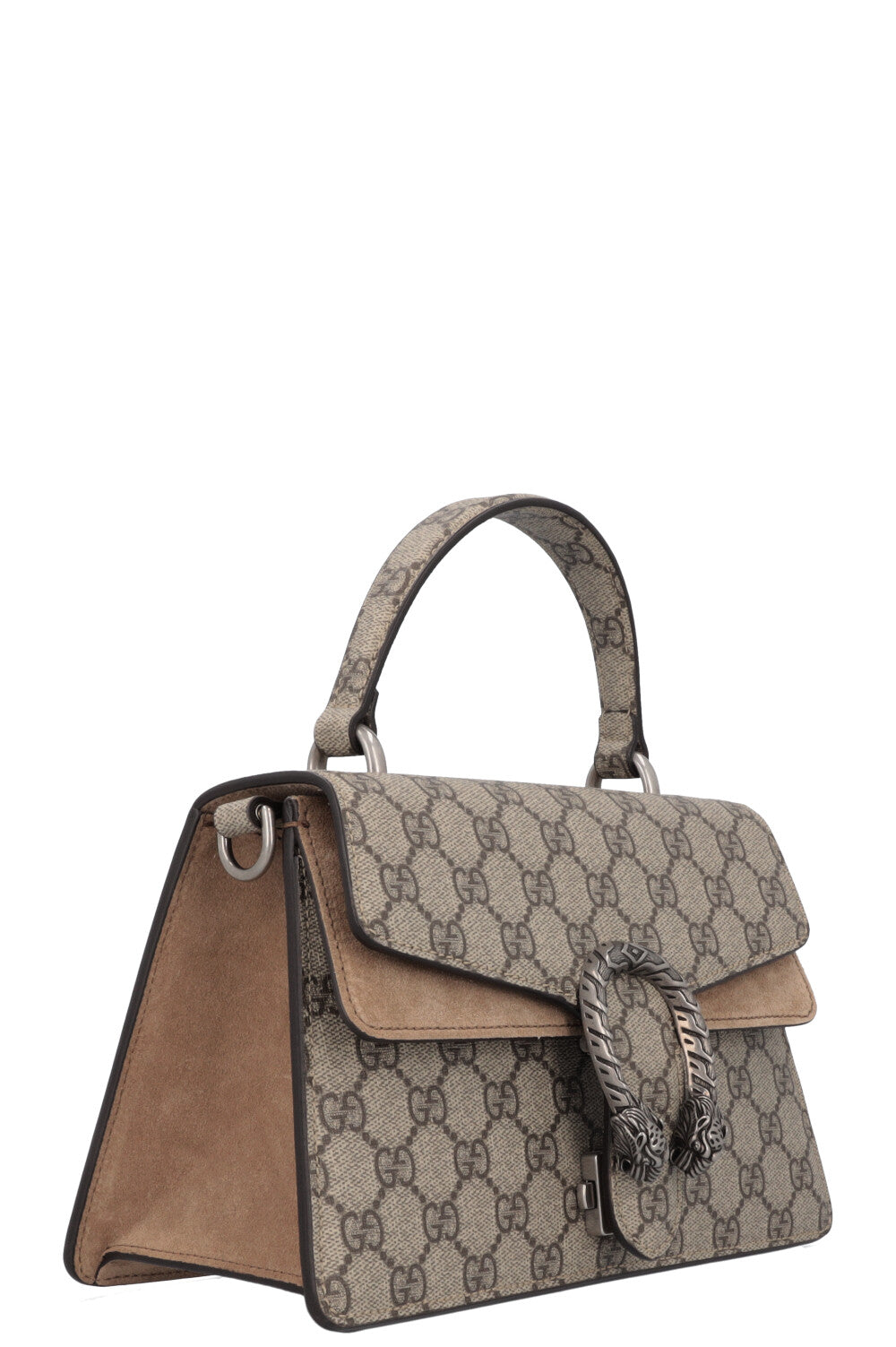 Luxury Gucci Trending 2025 Dionysus Top Handle Bag GG Supreme Beige