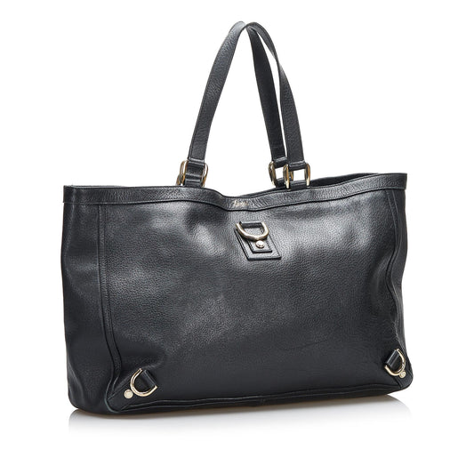 Gucci Abbey D-Ring Leather Tote (SHG-qhPuxB)