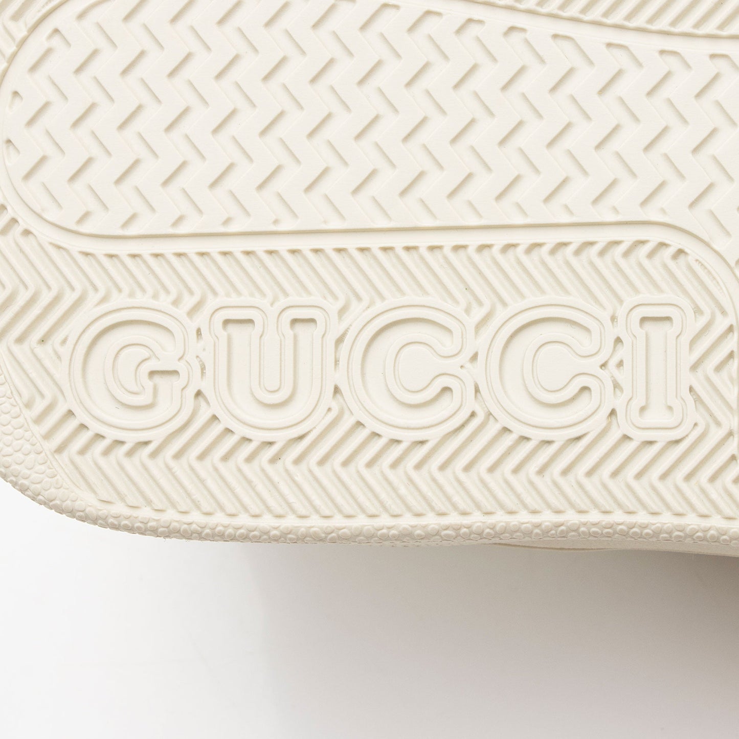 Gucci Calfskin Embroidered Canvas GG Tennis Sneakers - Size 6.5 / 36.5