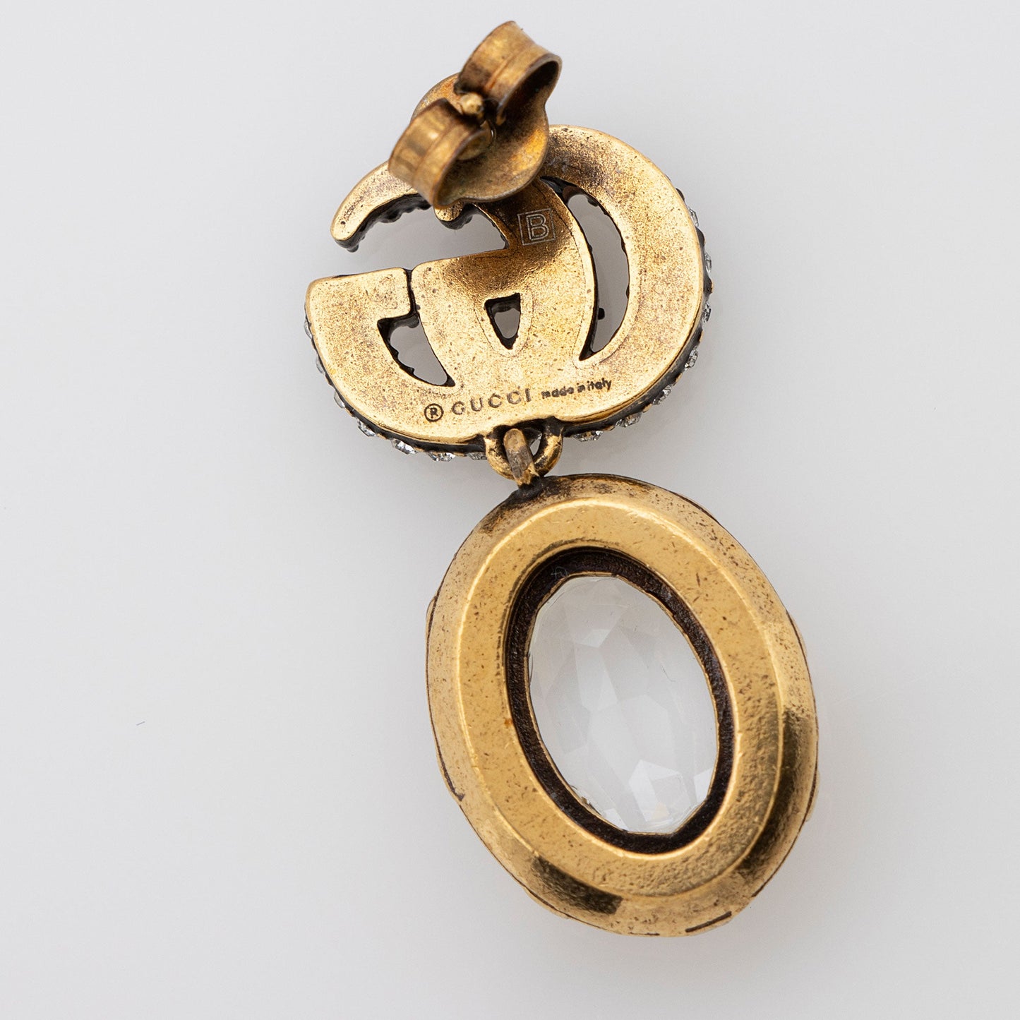 Gucci Crystal GG Marmont Earrings