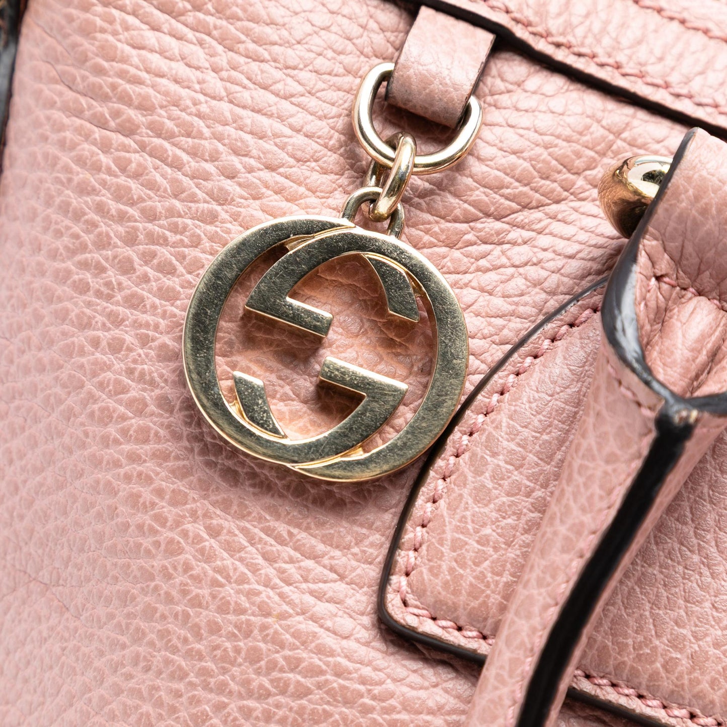 Gucci Dollar Calfskin GG Charm Satchel